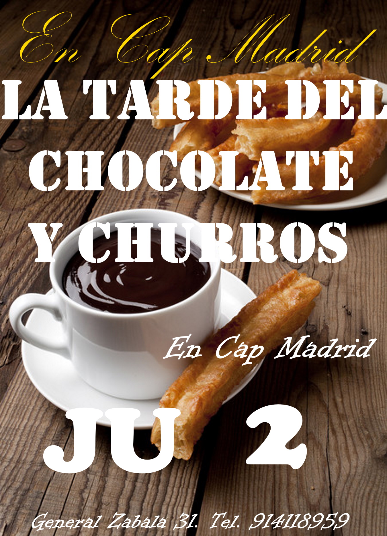 ¡¡¡¡FIESTA DEL CHOCOLATE Y CHURROS EN CAP MADRID!!!!