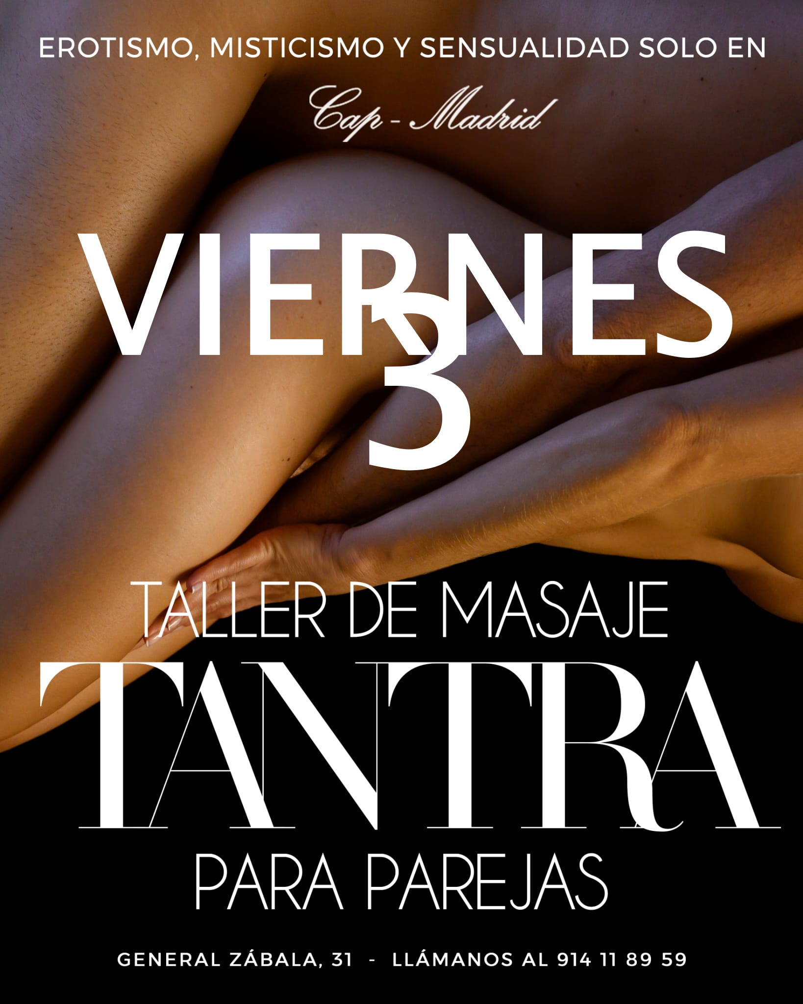 ¡¡¡¡TALLER DE MASAJE EN PAREJA EN CAP MADRID. GRATIS PARA LOS CLIENTES!!!!