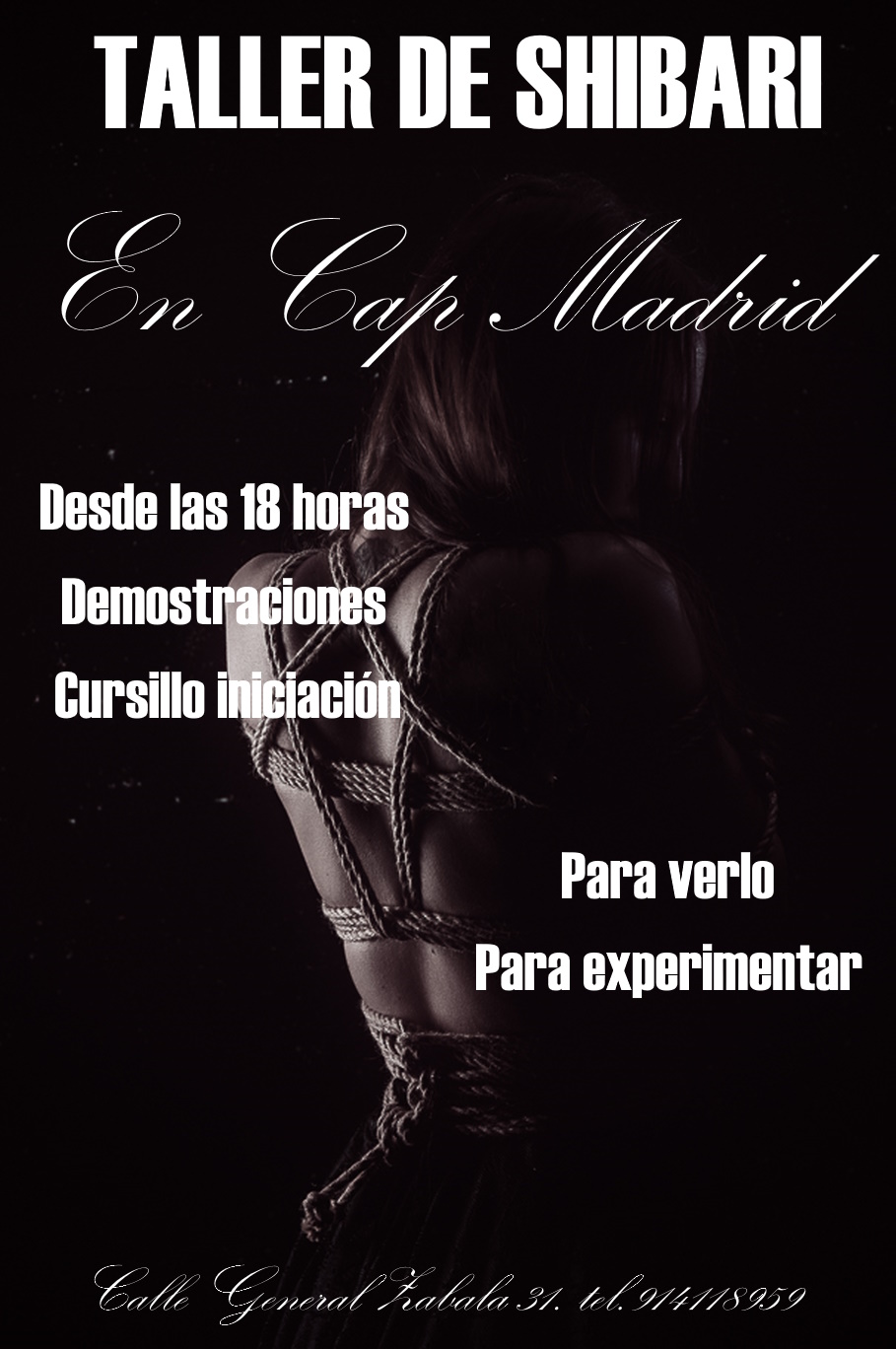 ¡¡¡¡TALLER DE SHIBARI EN SUSPENSIÓN EN CAP MADRID!!!!