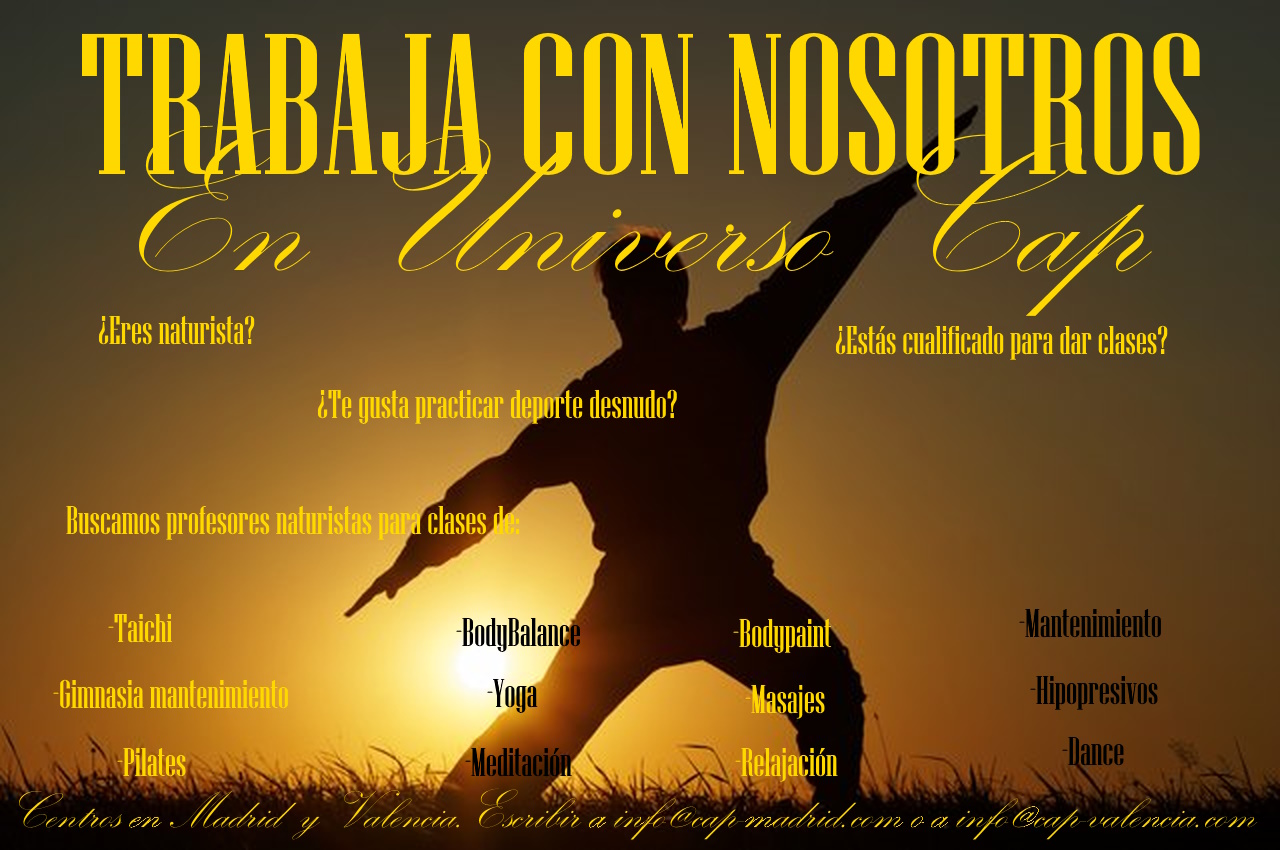 ¡¡¡¡TRABAJA CON NOSOTROS EN UNIVERSO CAP!!!!