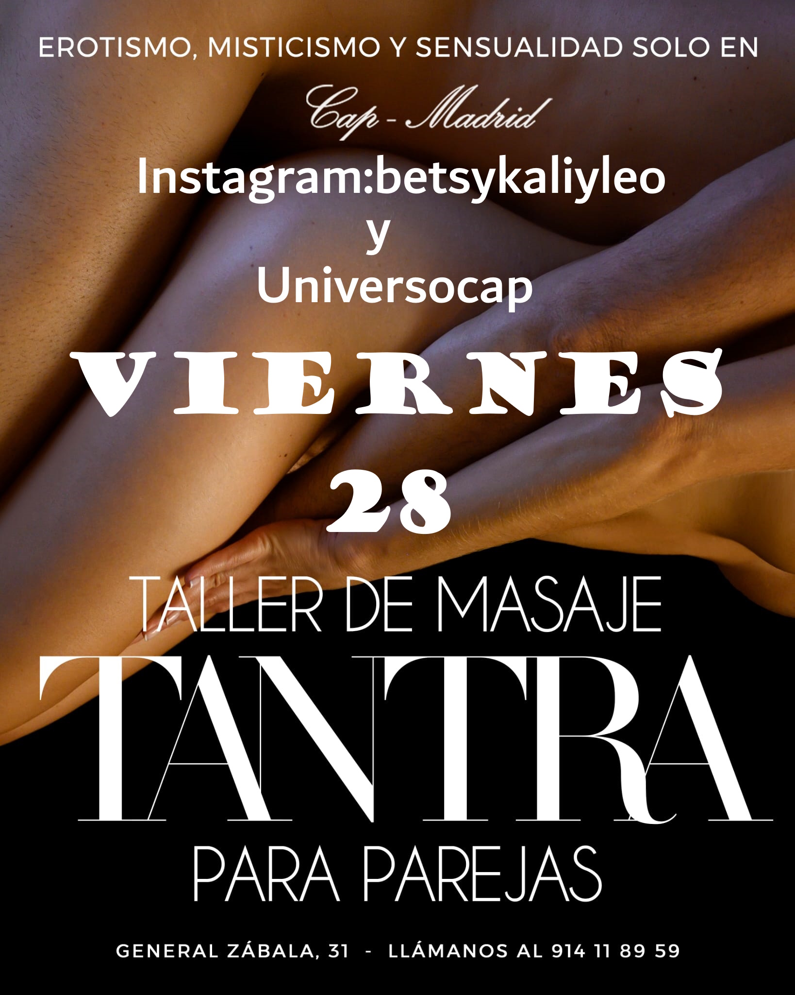 ¡¡¡¡TALLER DE MASAJE EN PAREJA EN CAP MADRID. YA NO TENÉIS EXCUSA!!!!