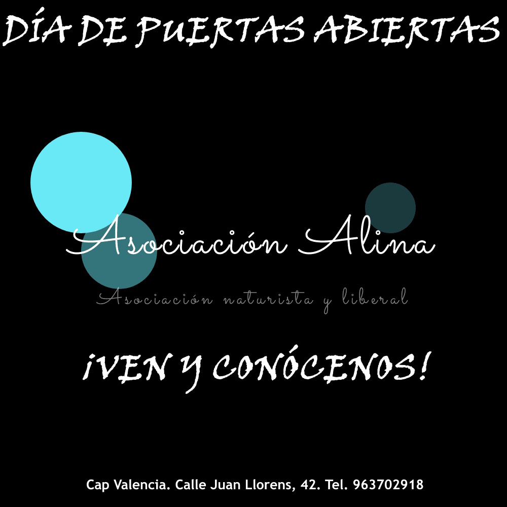 ¡¡¡¡DÍA DE PUERTAS ABIERTAS DE LA ASOCIACIÓN ALINA. VEN Y CONÓCENOS!!!!