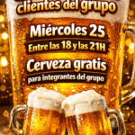 ¡¡¡¡QUEDADA GRUPO CLIENTES WASSAP Y TELEGRAM. CERVEZA GRATIS A TODOS LOS QUE PARTICIPAN!!!!